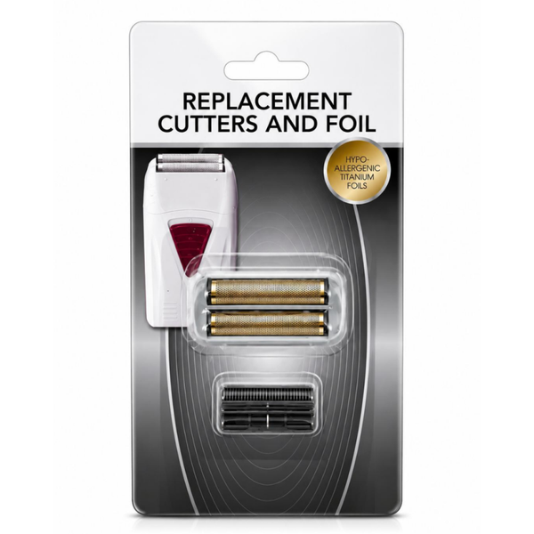 Replacement Cutters & Foil – Vervangende Scheerfolie en Messen – Dubbele Titanium Foil – Hypoallergene Scheerkop – Foil Shaver Onderdelen – Glad Scheerresultaat