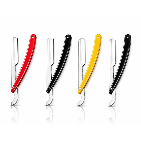 Openklapbaar Scheermes – Professioneel Barbiersmes - 4 Stuks