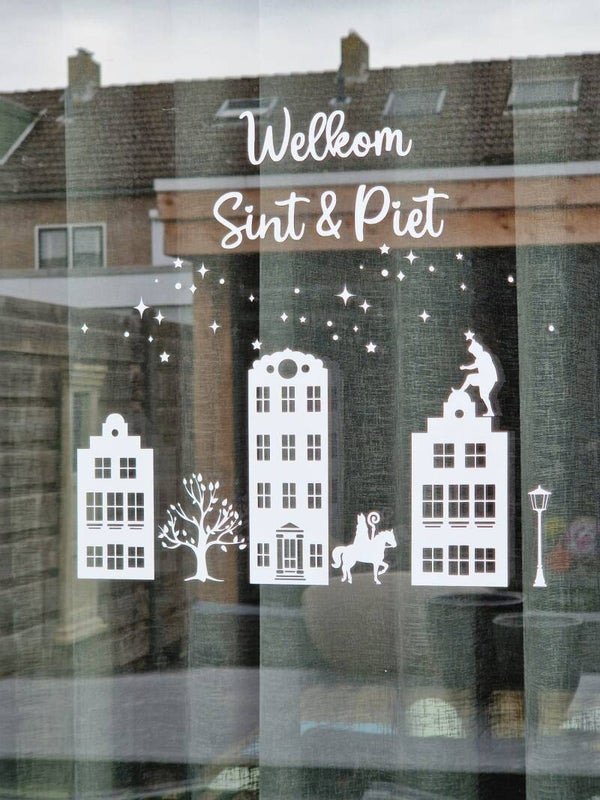 Raamsticker | welkom sint en piet