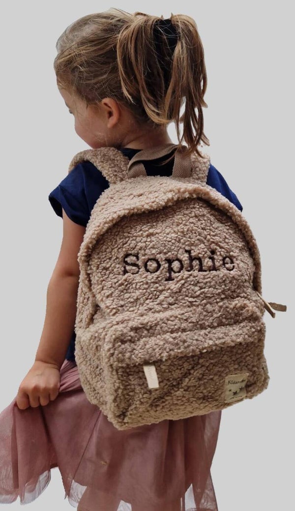 Teddy met naam - beige