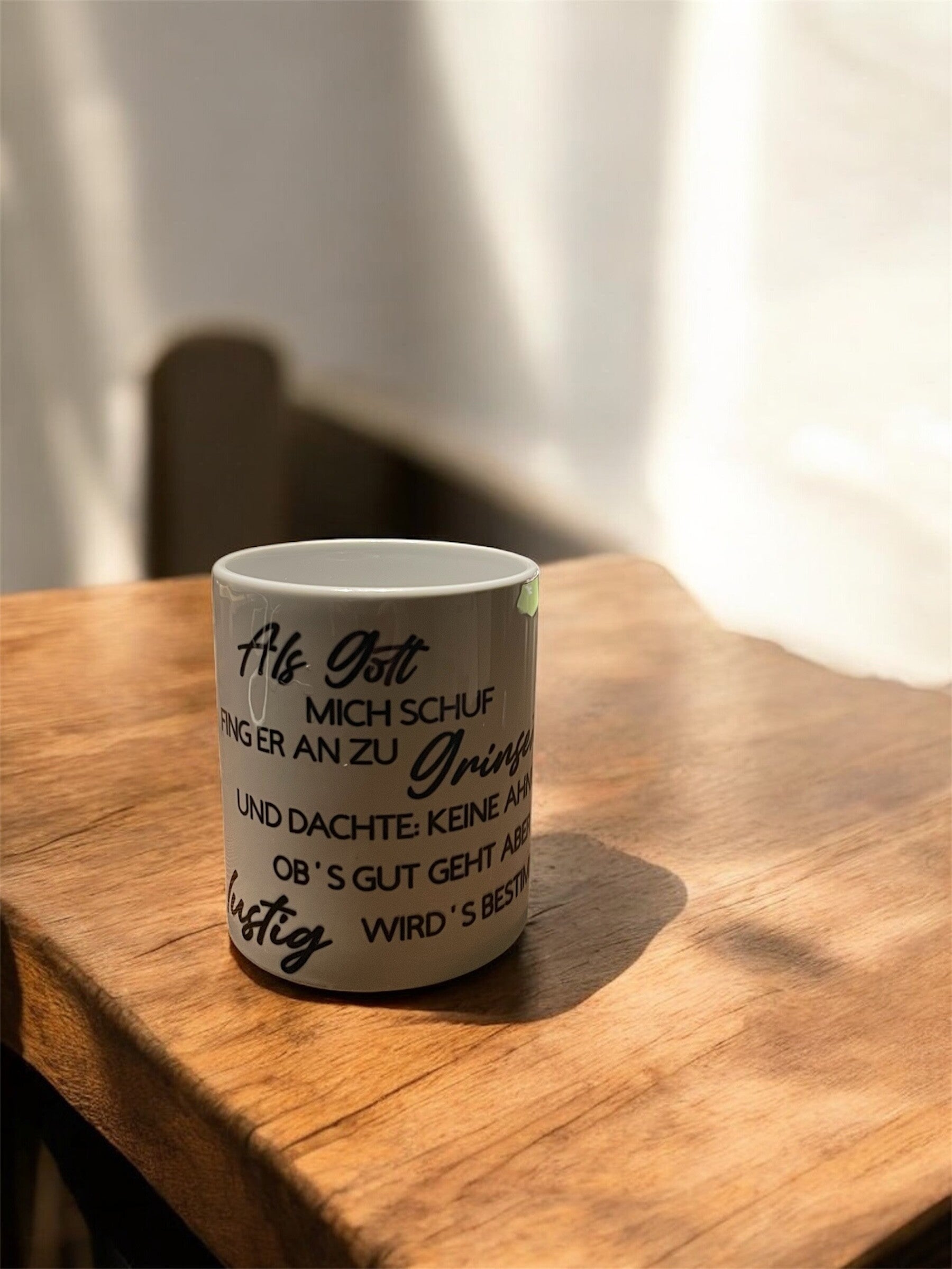 Tasse mit Spruch