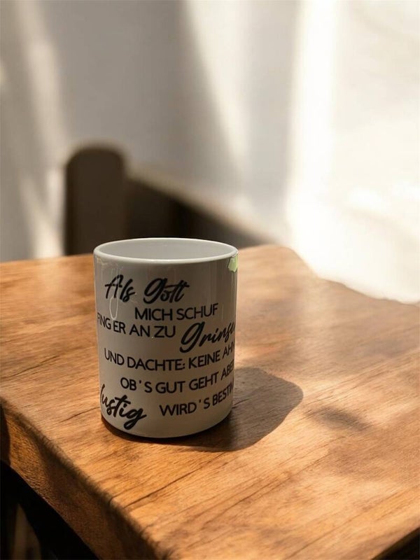 Tasse mit Spruch
