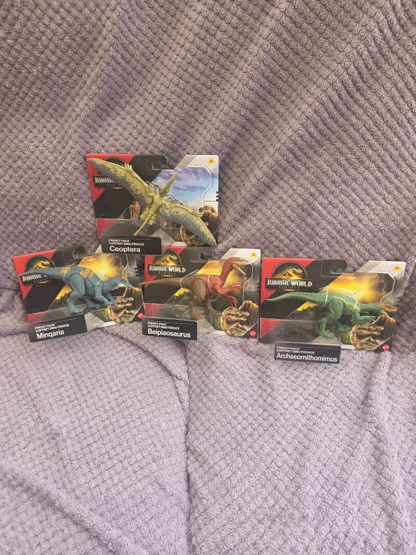 Mattel jurassic world rebirth frenzy pack