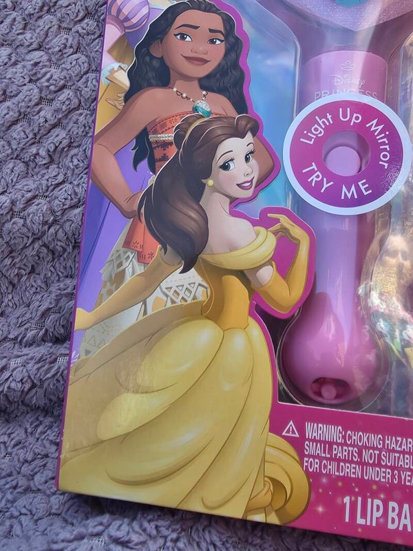 Disney princess light up mirror and acessories set