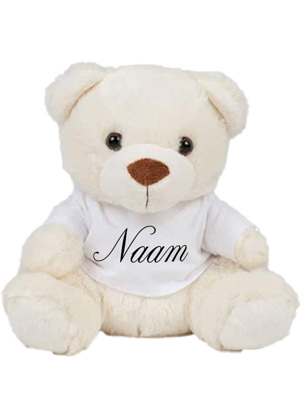 Beer met T-shirt met Naam en/of Afbeelding