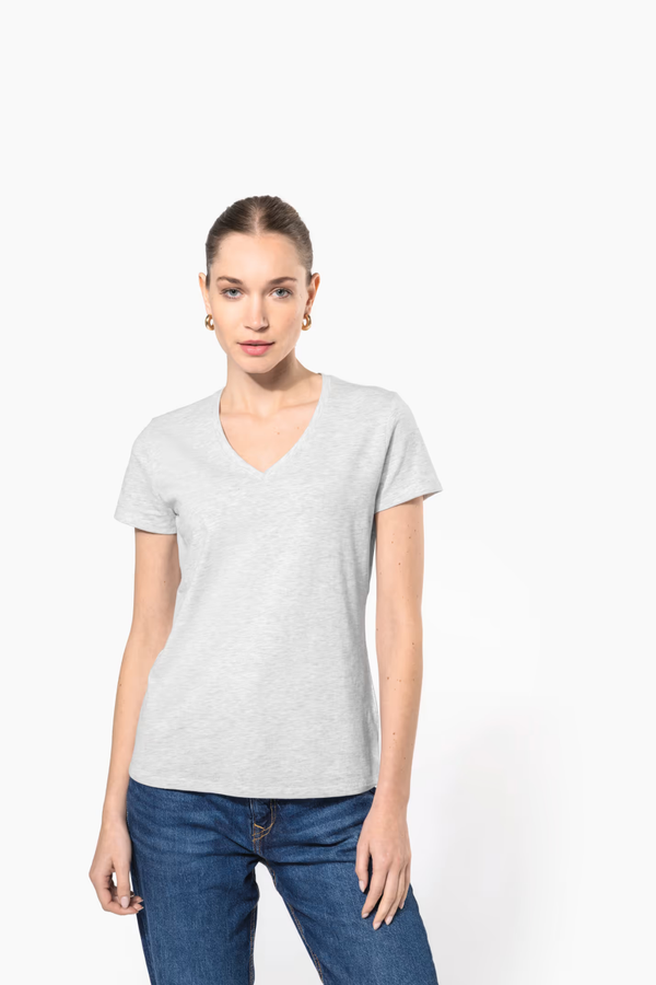 T-Shirt (dames) Korte mouwen / V-hals
