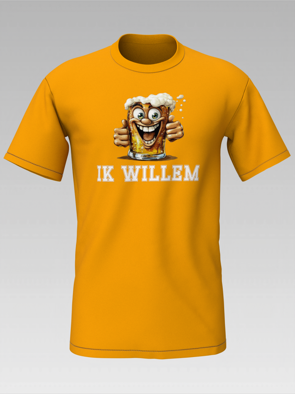 Oranje T-shirt BIERTJE? IK WILLEM