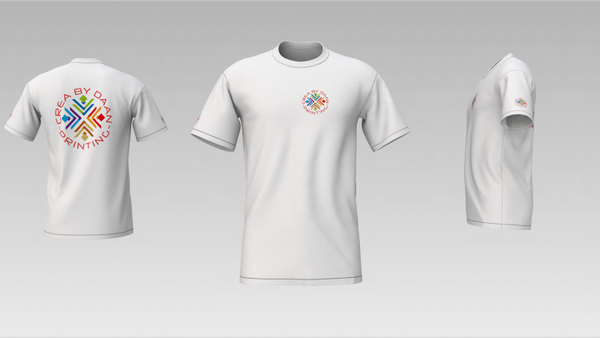 T-shirt (Heren) met borst, rug en arm logo (PRIJS INCL. BTW ! )