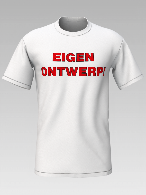 T-shirt (Heren) eigen opdruk voorzijde (max afmeting afbeelding 30x30cm)
