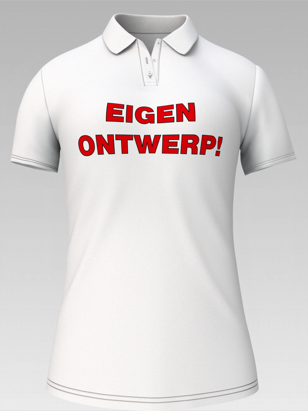 Polo (Dames) eigen opdruk voorzijde (max afmeting afbeelding 30x30cm)