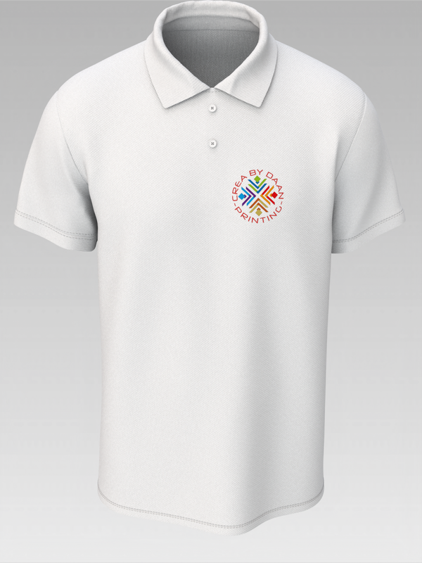 Polo (Heren) eigen afbeelding voor of achterzijde