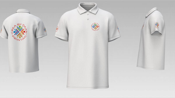 Polo (Heren) met borst, rug en arm logo (PRIJS INCL. BTW ! )