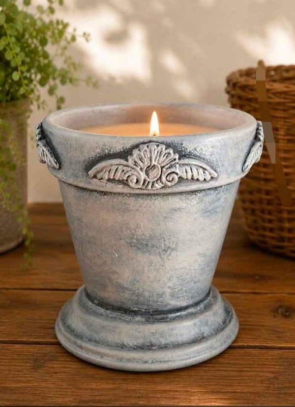 HANDPAINTED & ORNATE DESIGNED PEDESTAL PLANTERS