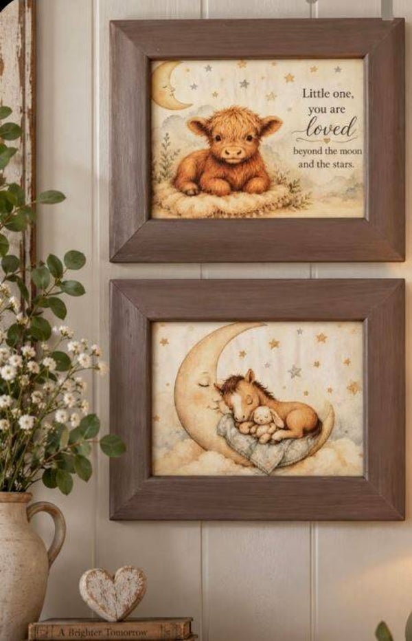 SLEEPY NURSERY PRINTS SET