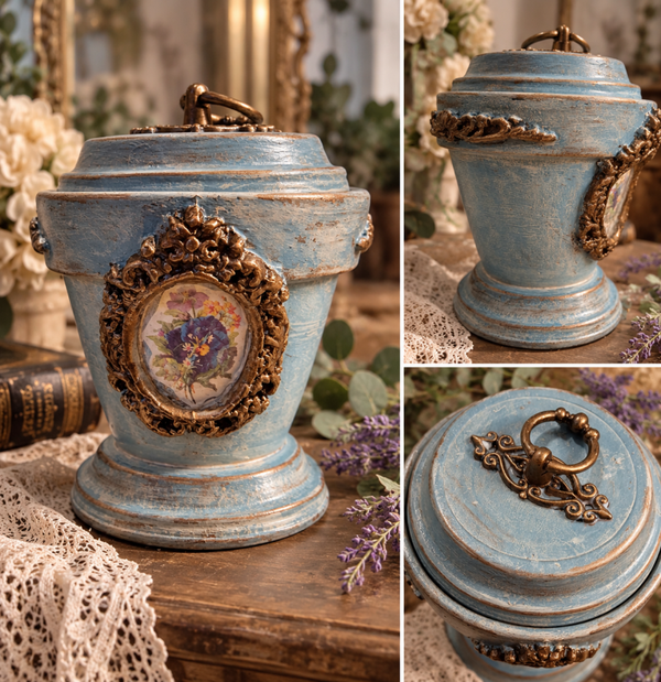 VINTAGE FRENCH INSPIRED ORNATE URN
