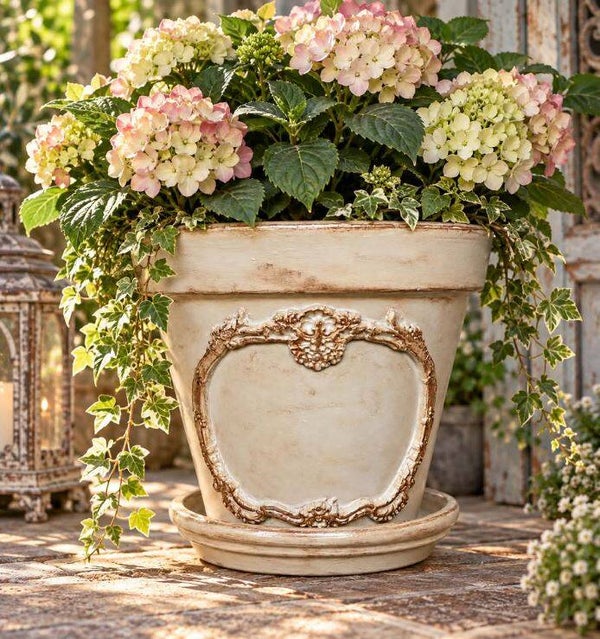 VINTAGE FRENCH INSPIRED ORNATE PLANTER