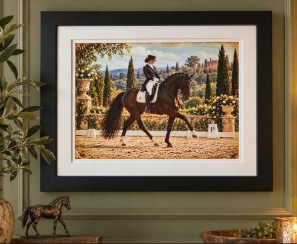 ELEGANT EQUESTRIAN DRESSAGE PRINT