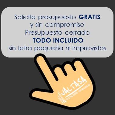 Solicite presupuesto GRATIS