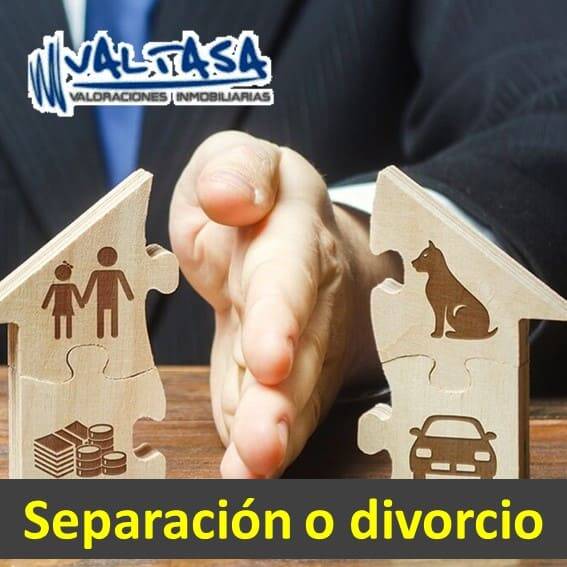 Tasación para separación o divorcio
