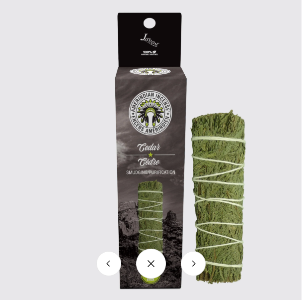 Bâton de fumigation Cèdre 4"