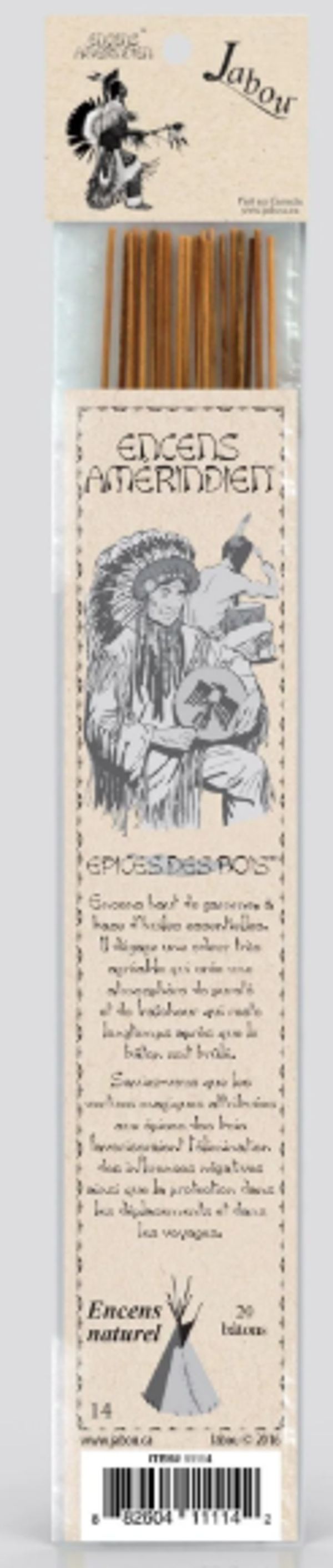 Bâtons d'encens Amérindien Épices de Bois