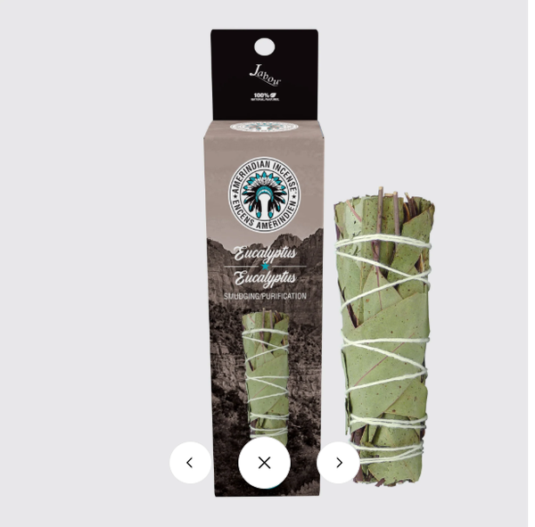 Bâton de fumigation Eucalyptus 4"