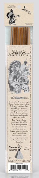 Bâtons d'encens Amérindien Fruits Sauvages