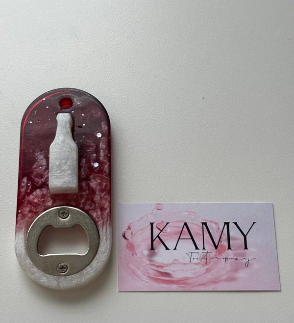 Oval rouge et blanc