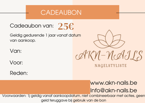 Cadeaubon 25€