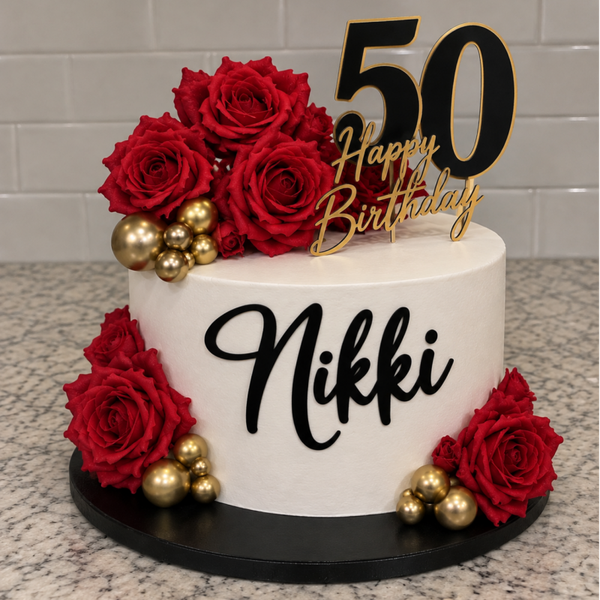 10 inch Rose Cake