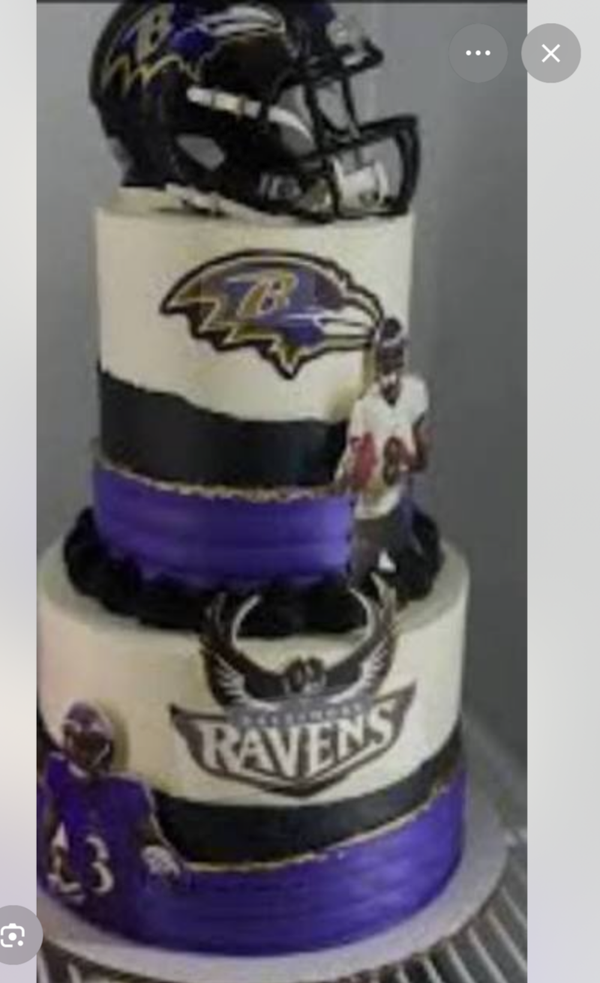 Baltimore Ravens 2-Tier Cake