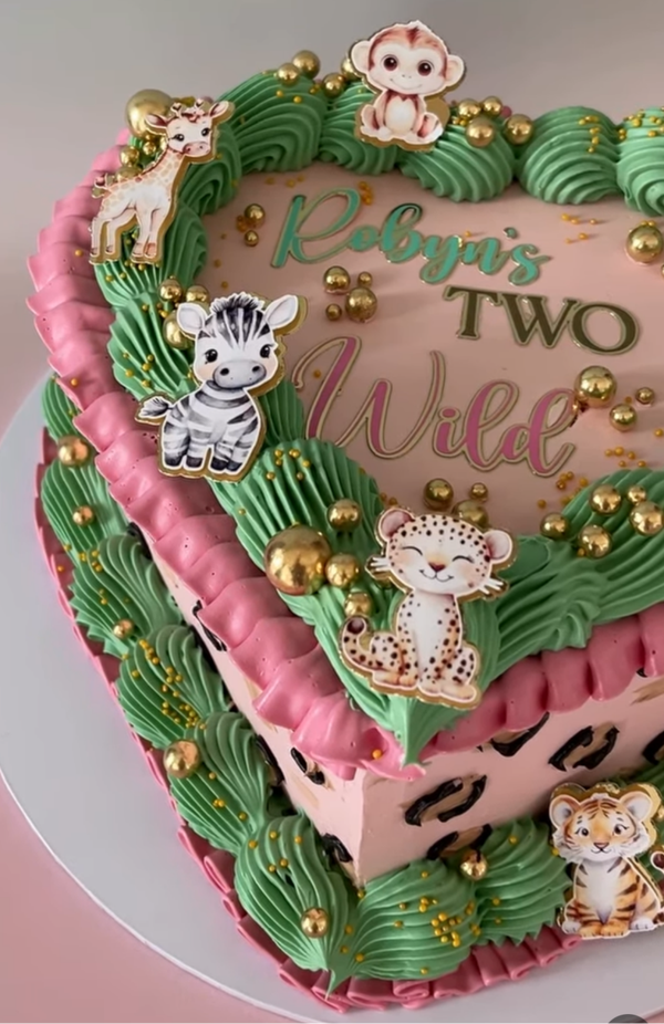 Leopard Print Two Wild Cake