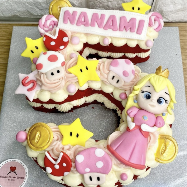 Princess Peach Cupcake Cake