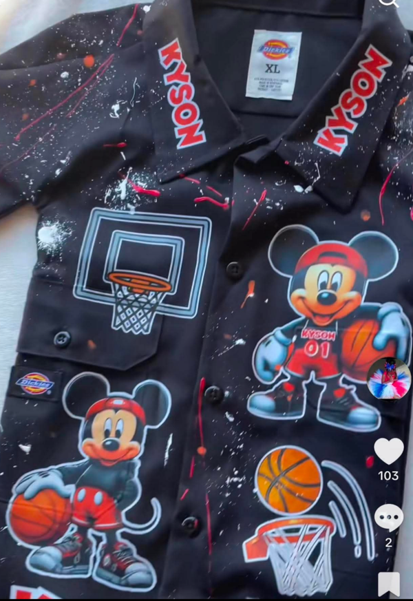 (2) cupcake cakes + cake (Mickey Mouse Basketball)
