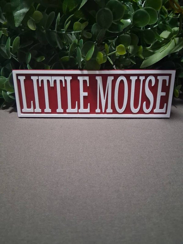 Little Mouse " Schild "