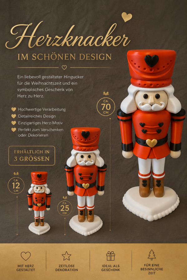 ❤️ Herzknacker – ein besonderer Blickfang mit Herz Ein echter Hingucker für die Weihnachtszeit! 🎄❤️