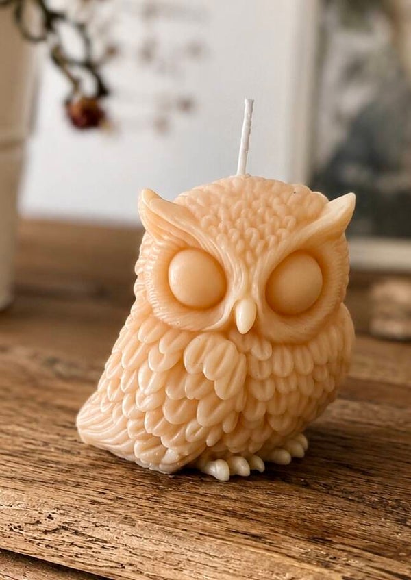 Bougie Artisanale "Hibou"