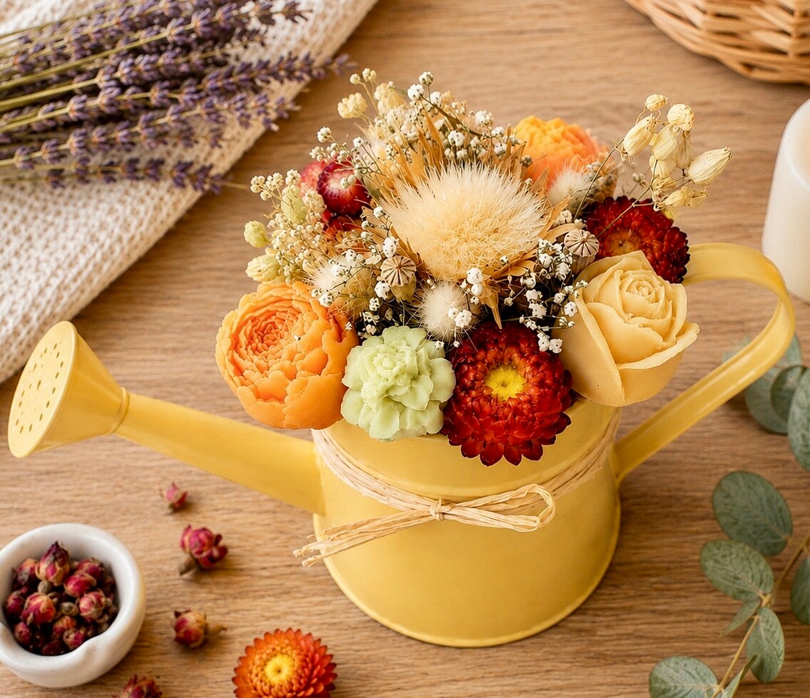 Arrosoir fleuri parfumé – Création artisanale