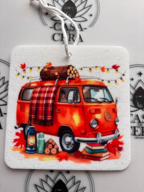 Autumn Camper Van Car Air Freshener