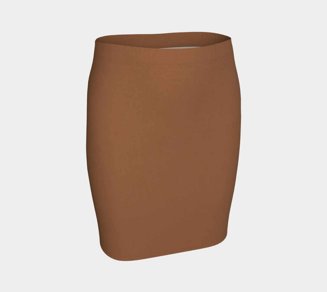 Light Brown Fitted Skirt