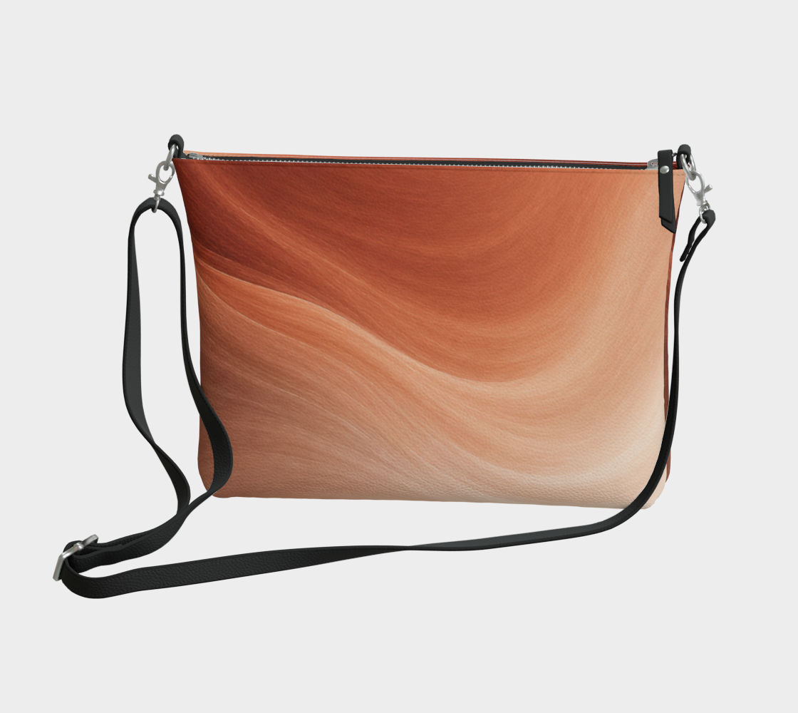 Sunbaked Sandstone Vegan Crossbody Purse