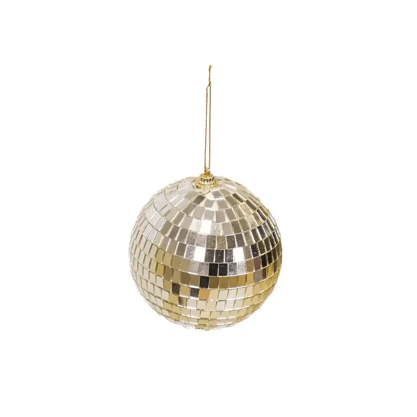 Disco Xmas Ball Gold 10cm