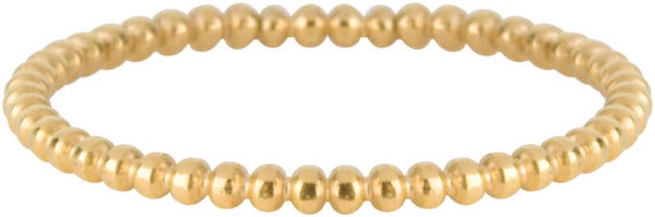 Ring R509 steel goldplated Bubbling
