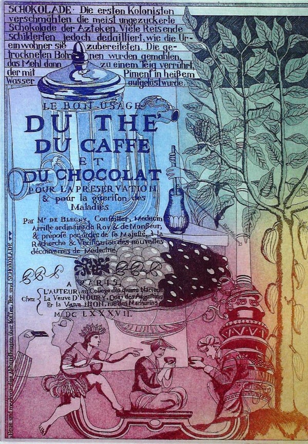 SCHOKOLADE - FARBRADIERUNG AUF BÜTTEN