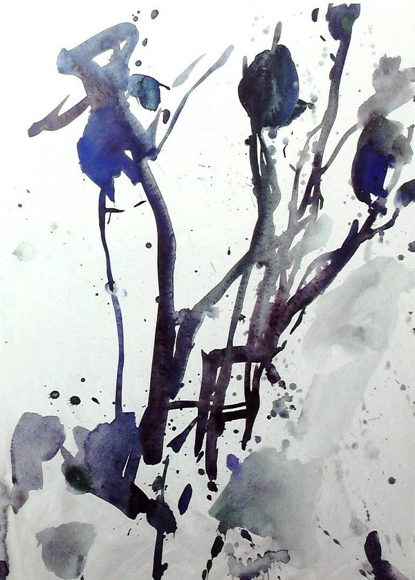 OSKAR KOLLER - BÄUME IM NEBEL - HANDSIGNIERT + NUMMERIERT 59/1000