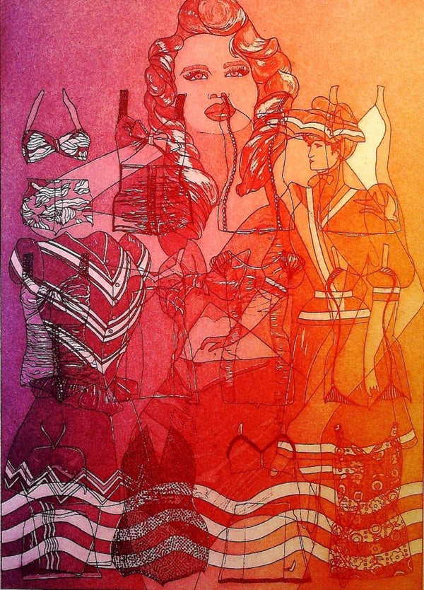 FARBRADIERUNG AUF BÜTTEN - HANDSIGNIERT - NUMMERIERT 18/100 DATIERT `96