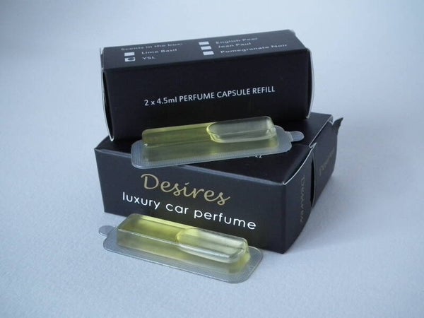 DESIRES car vent air freshener 2x 4.5ml refills