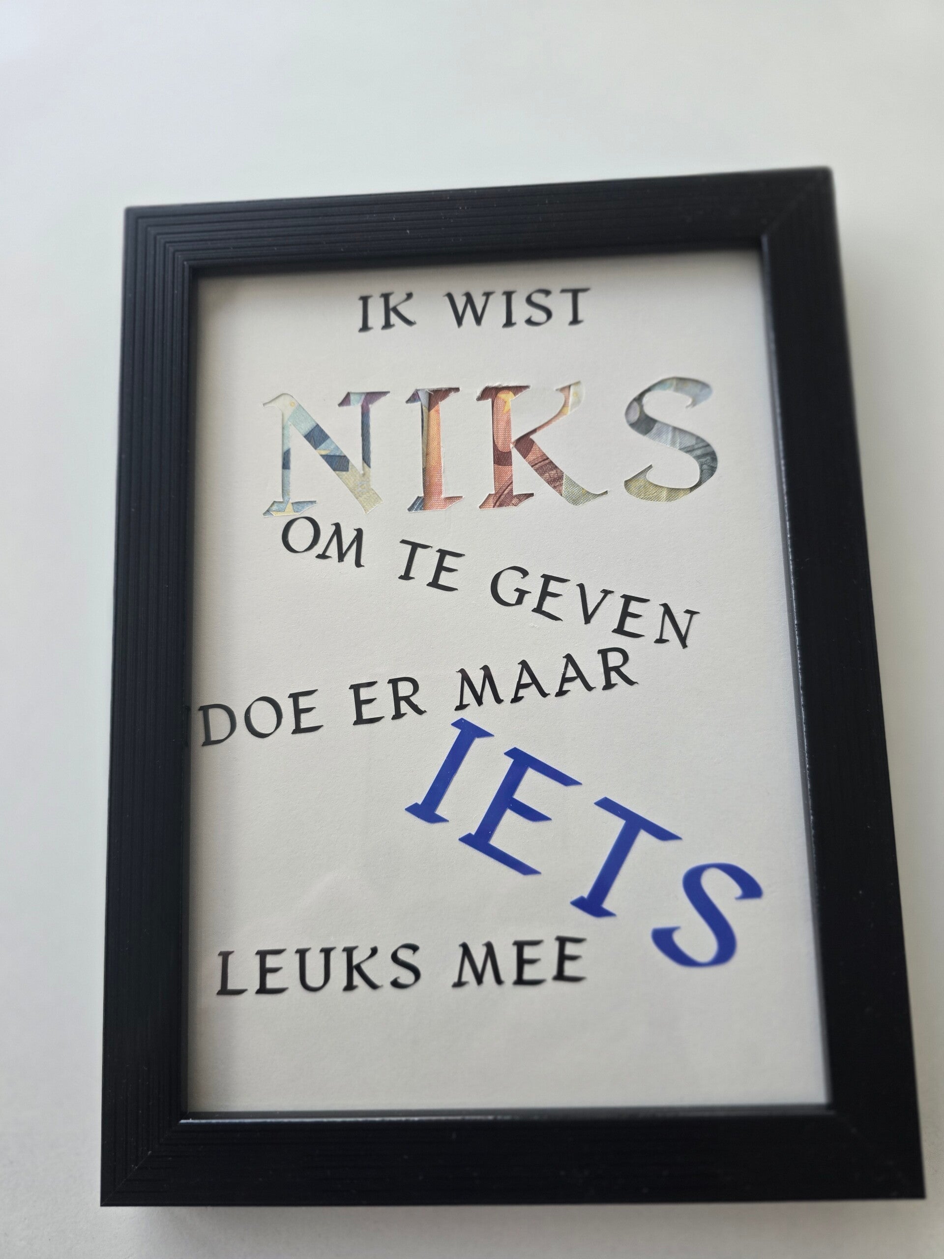 Verjaardags fotolijstje