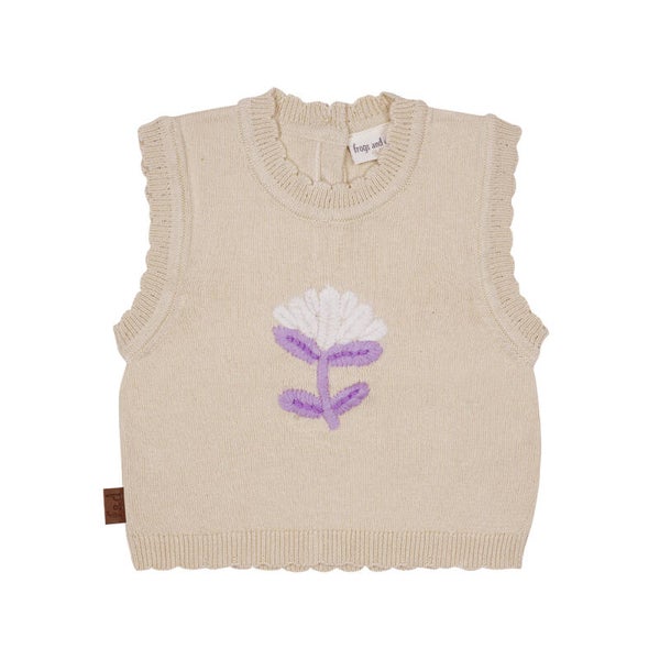 Frogs & Dogs Knitted Spencer Beige