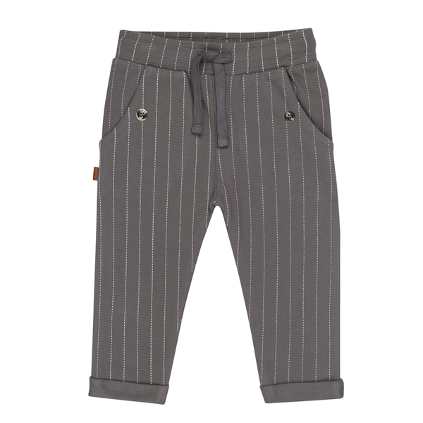 Little Hero Baby Pants Striped | Smoked Pearl